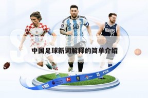 中国足球新词解释的简单介绍